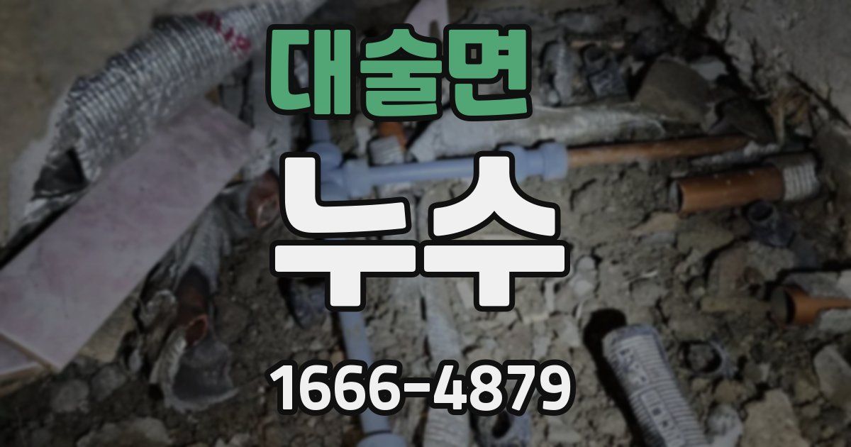 대술면 누수