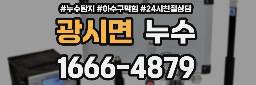 광시면 누수
