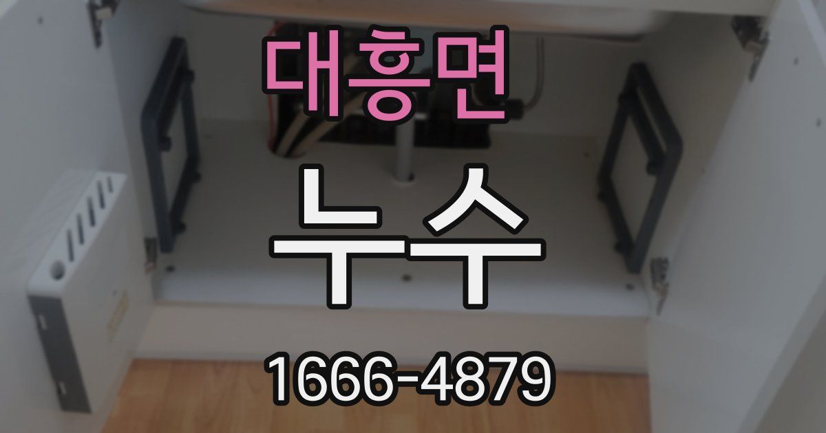 대흥면 누수