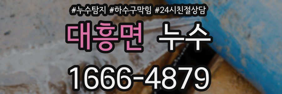 대흥면 누수