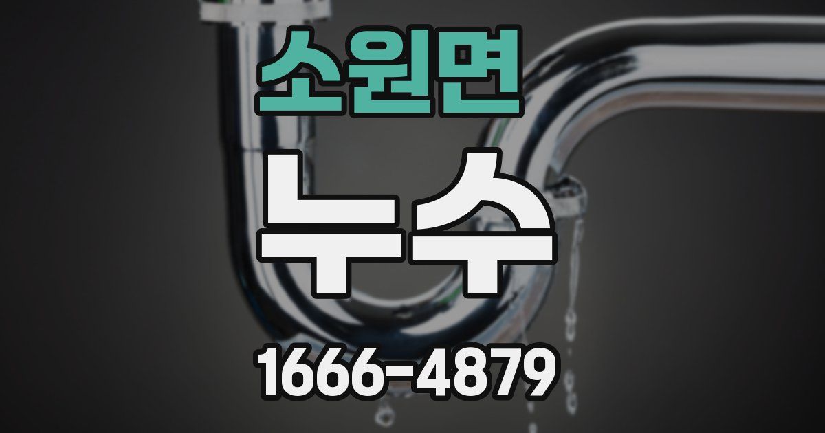 소원면 누수