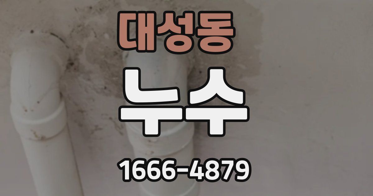 대성동 누수
