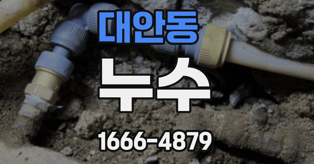 대안동 누수
