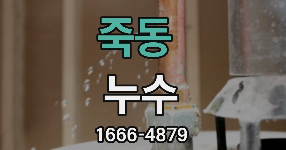 죽동 누수