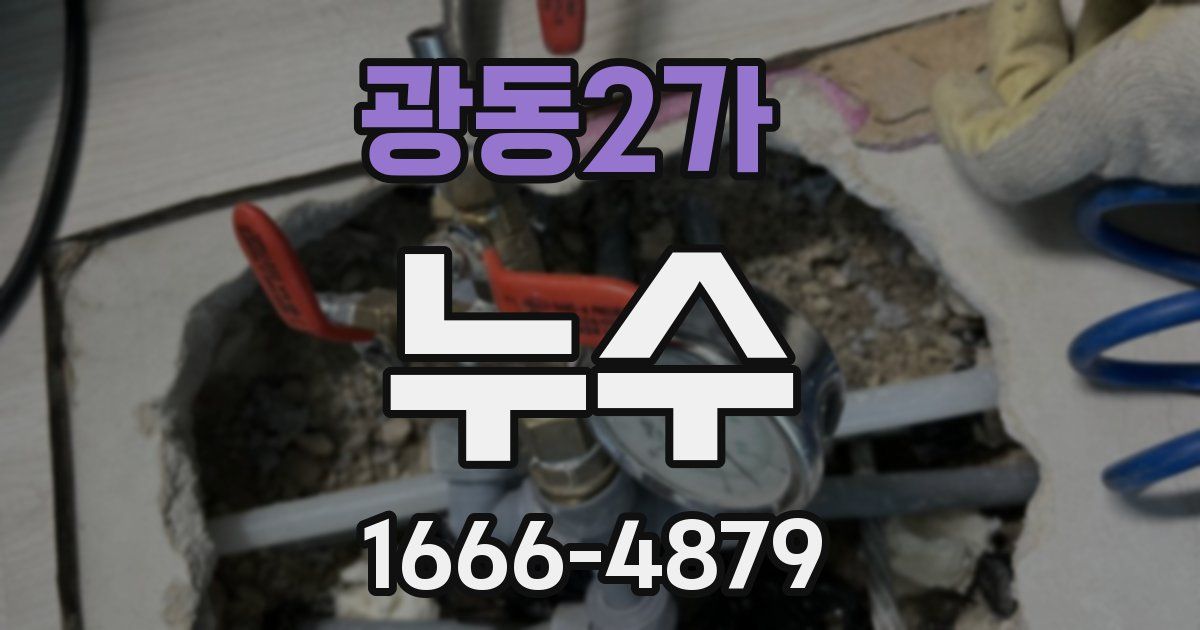 광동2가 누수
