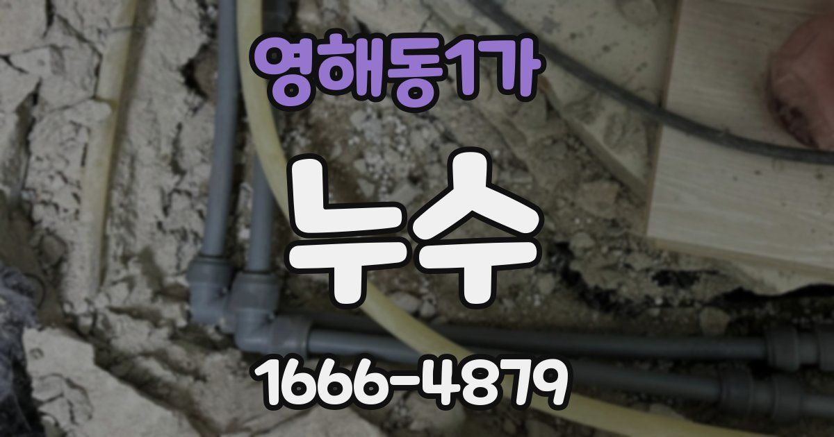 영해동1가 누수