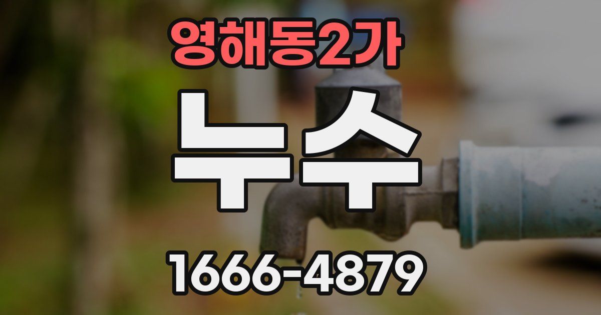 영해동2가 누수
