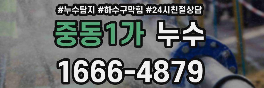 중동1가 누수