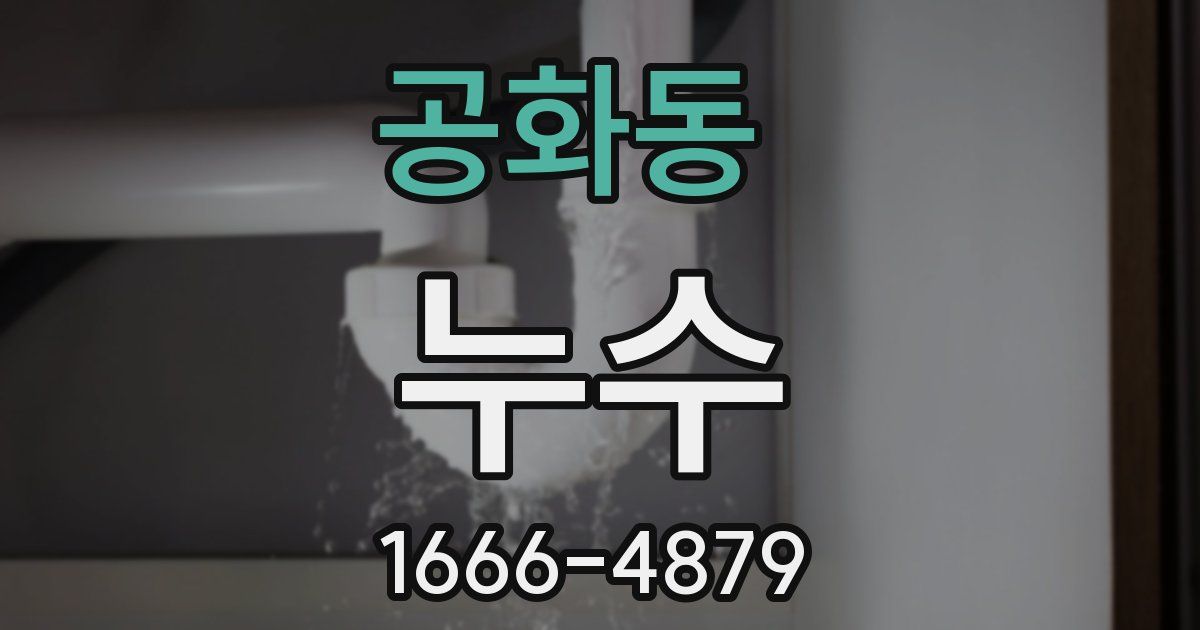 공화동 누수