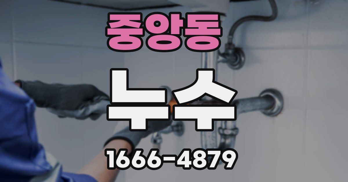 중앙동 누수
