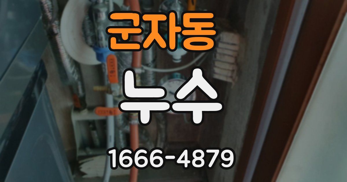 군자동 누수