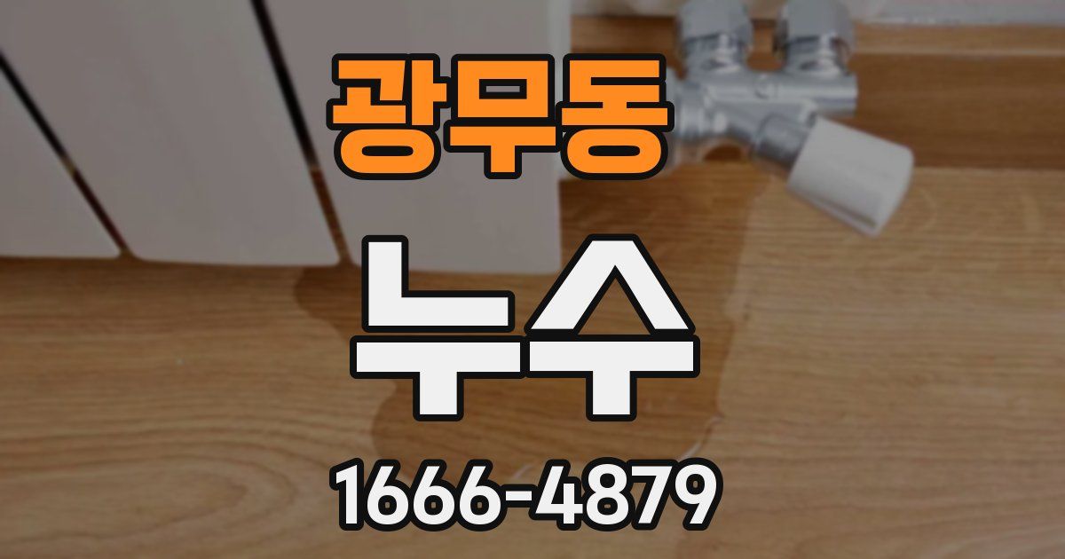 광무동 누수