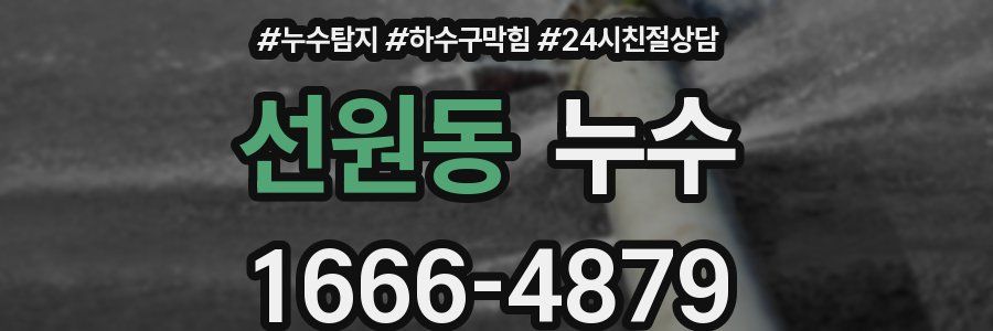 선원동 누수