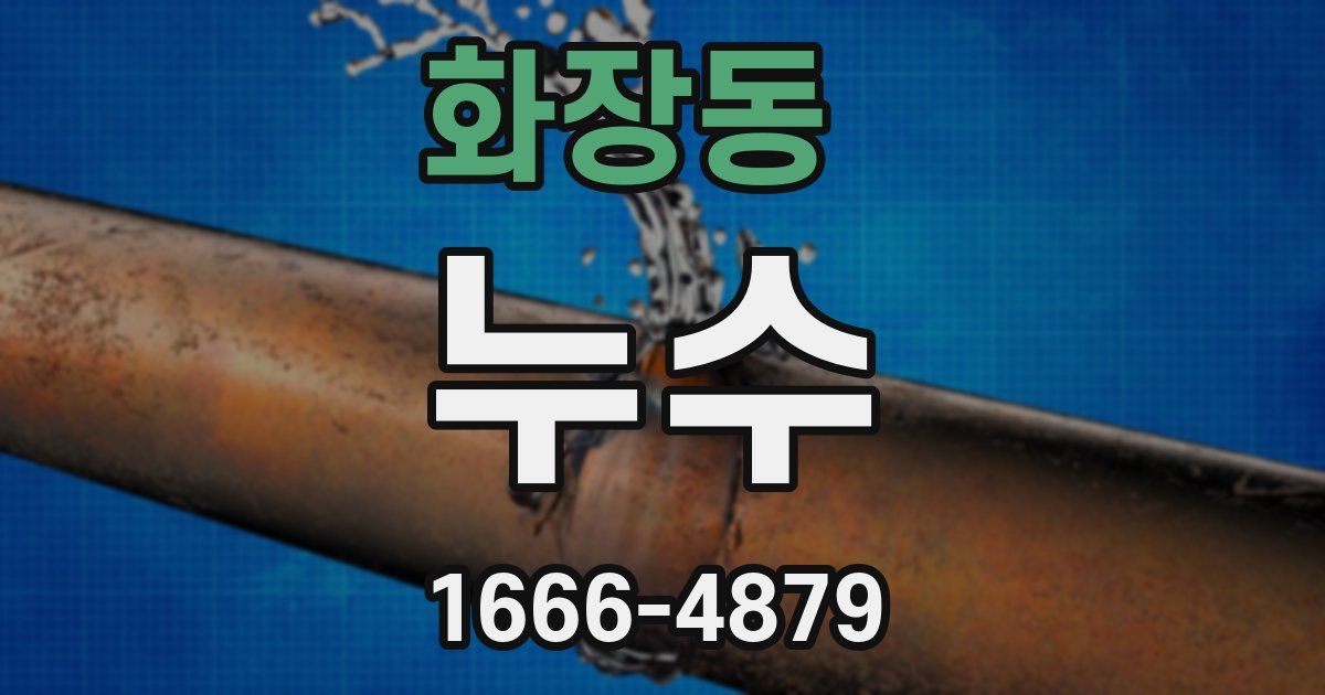 화장동 누수