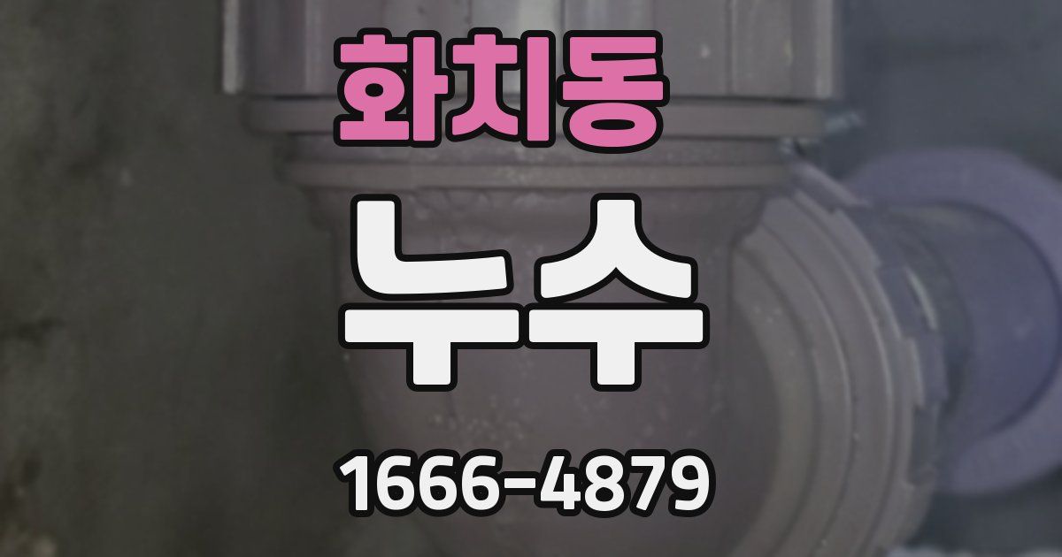 화치동 누수