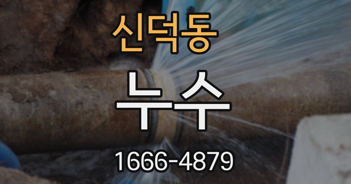 신덕동 누수