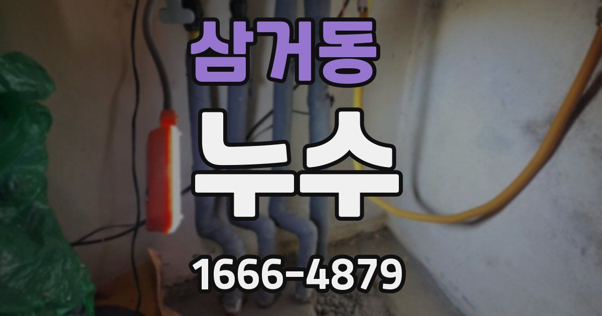삼거동 누수