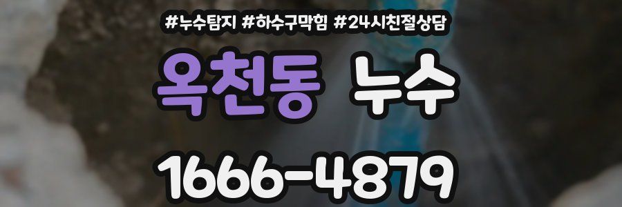 옥천동 누수