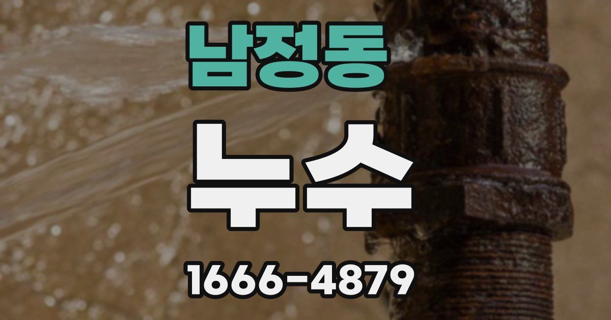 남정동 누수