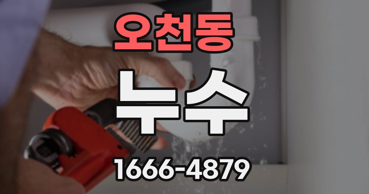 오천동 누수