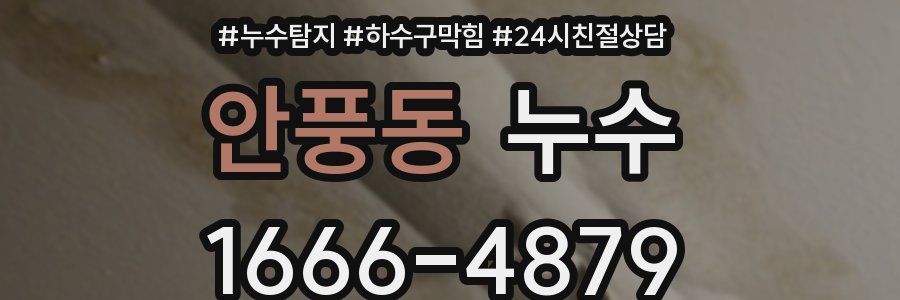 안풍동 누수