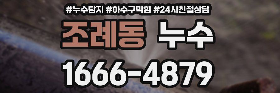 조례동 누수