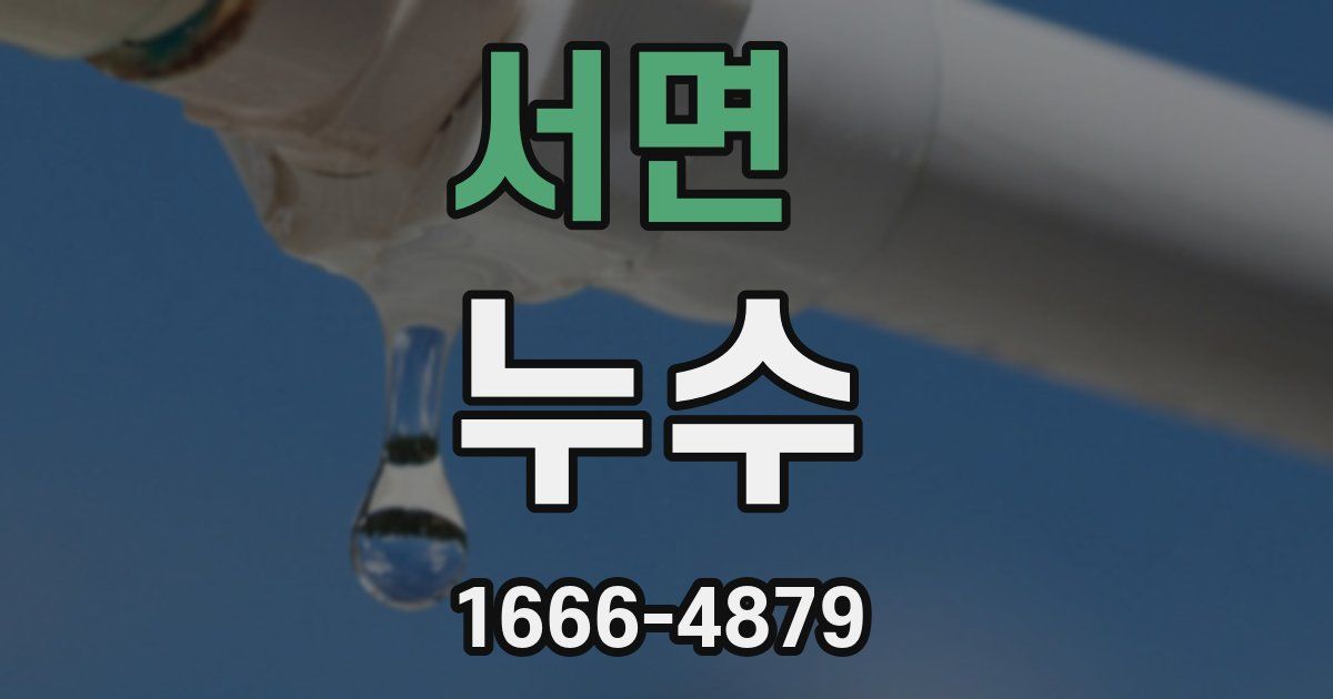 서면 누수