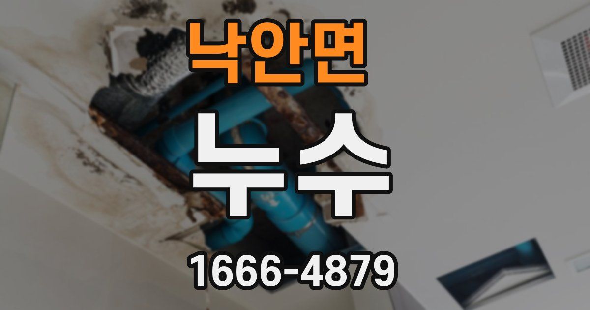 낙안면 누수