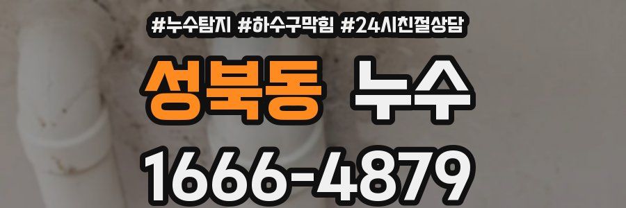 성북동 누수
