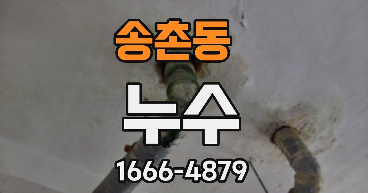 송촌동 누수