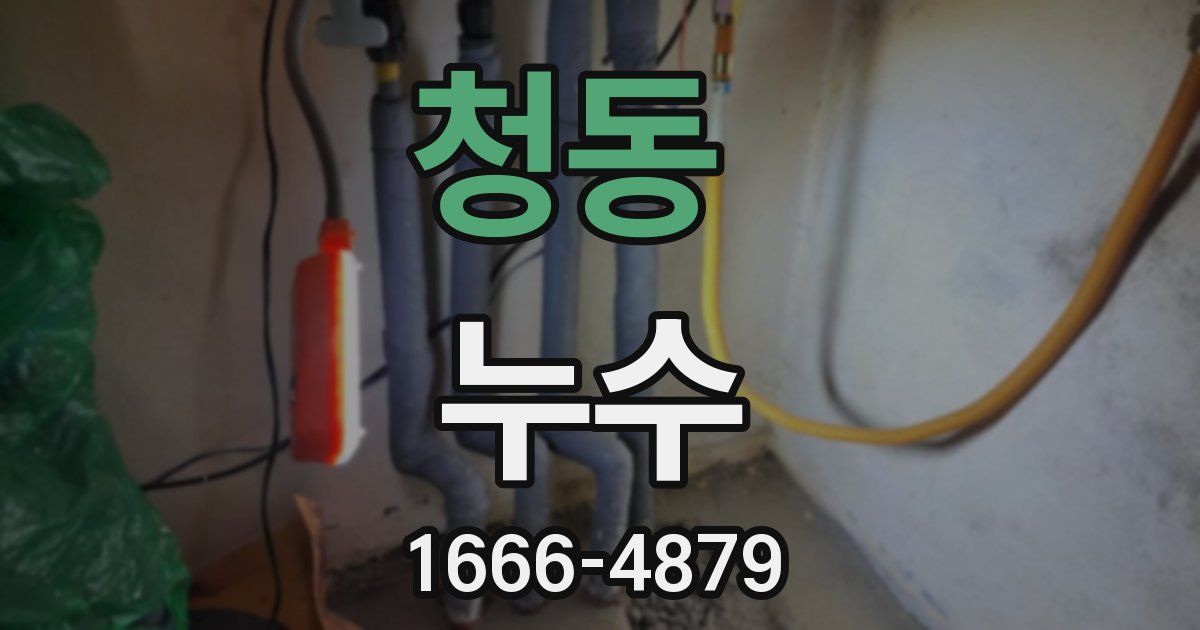청동 누수