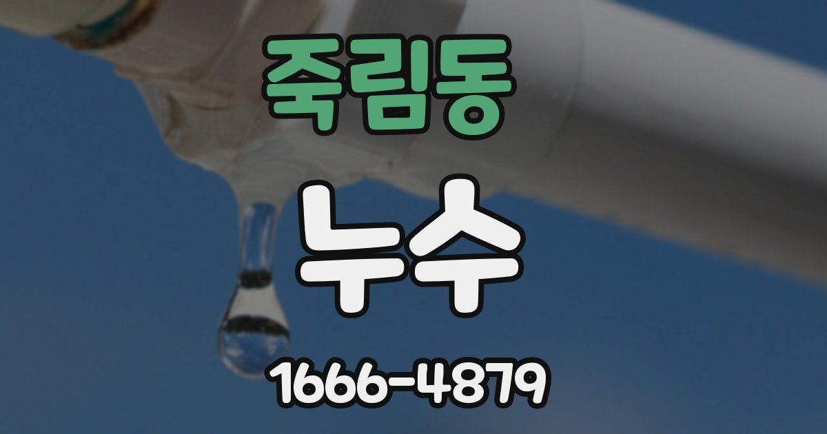 죽림동 누수