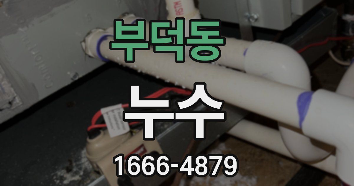 부덕동 누수