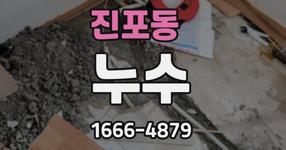 진포동 누수