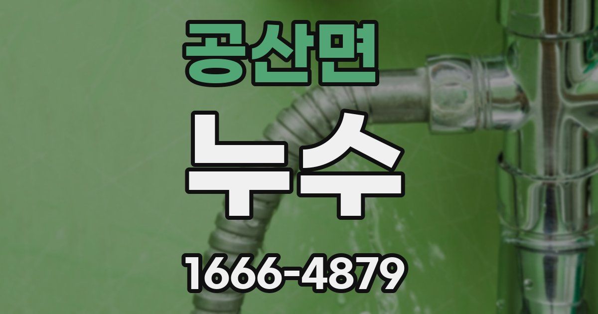 공산면 누수