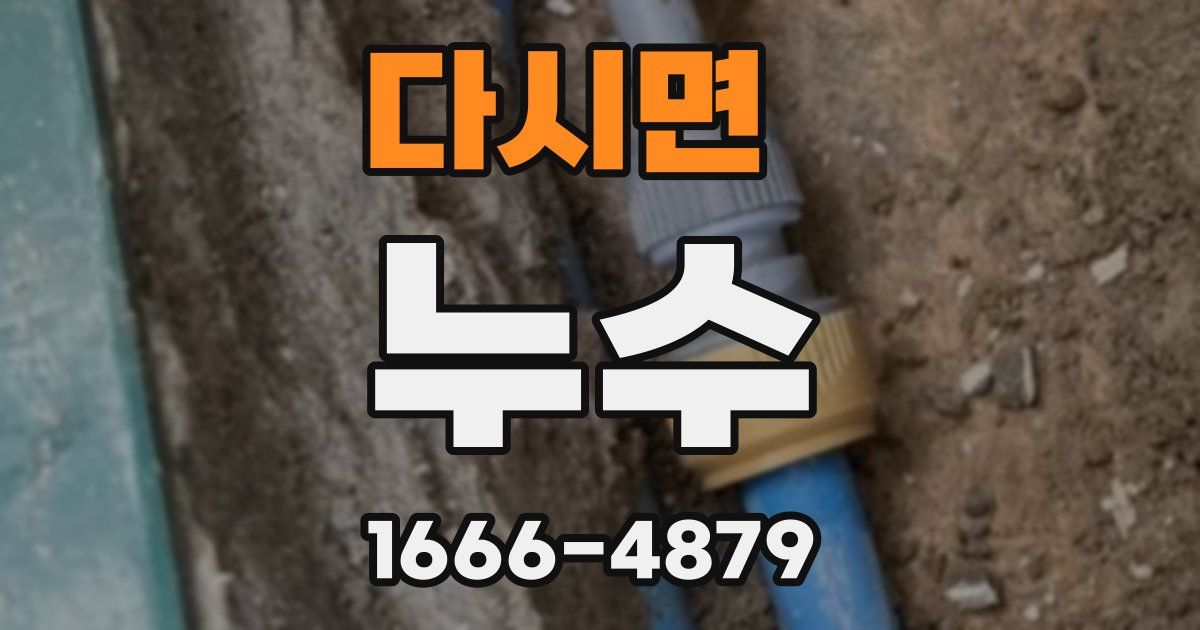 다시면 누수