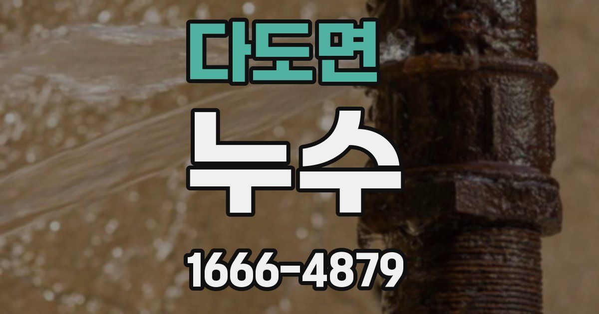 다도면 누수