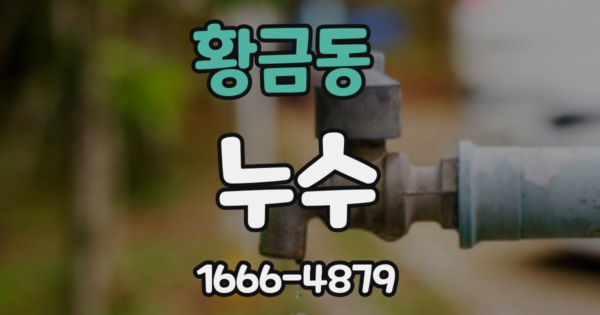 황금동 누수
