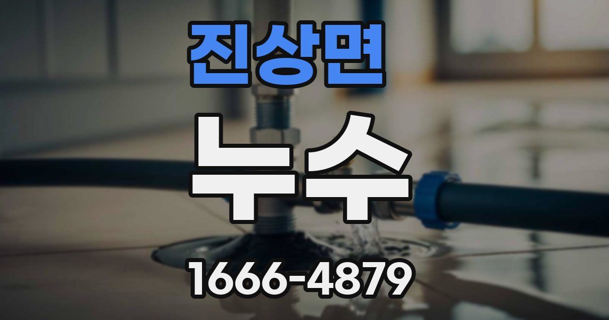 진상면 누수