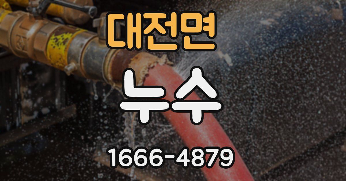 대전면 누수