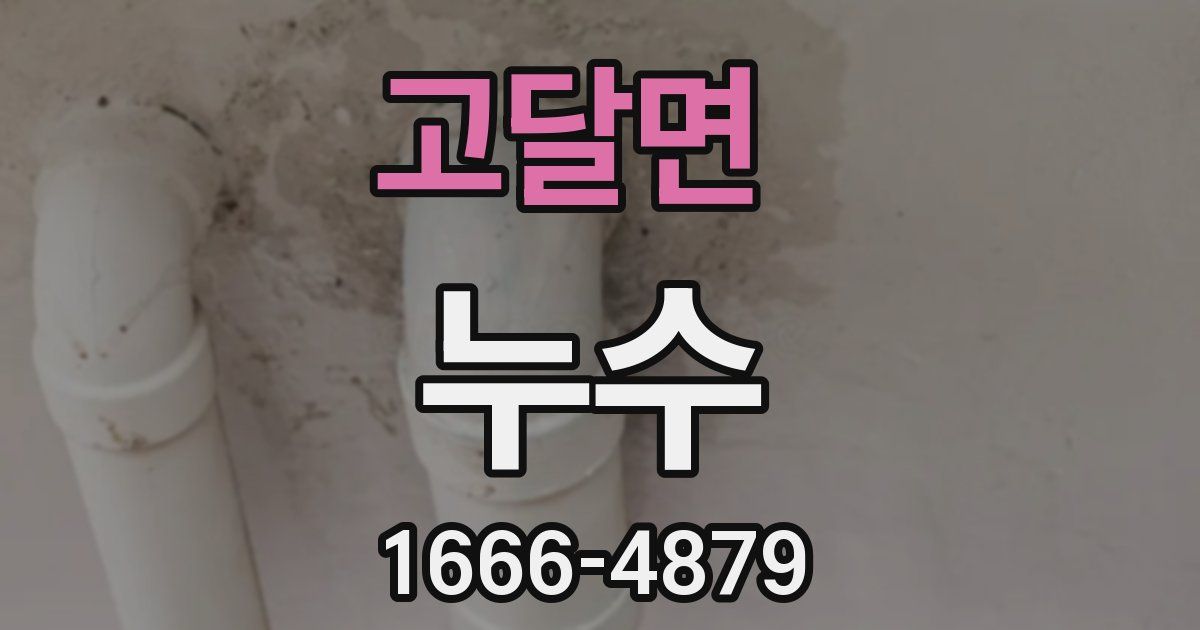 고달면 누수