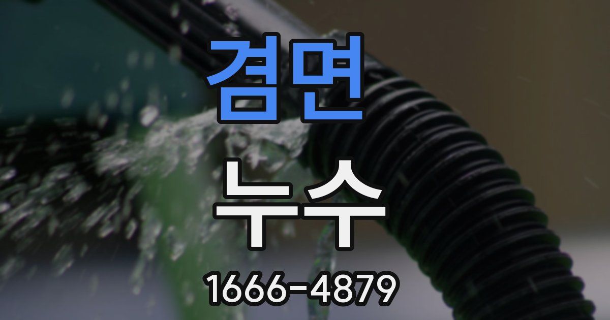 겸면 누수