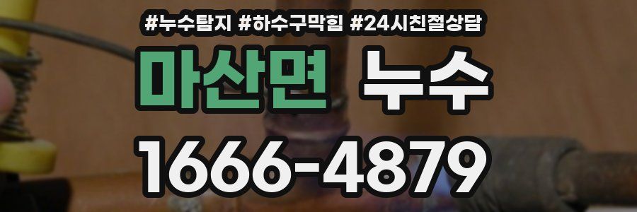마산면 누수