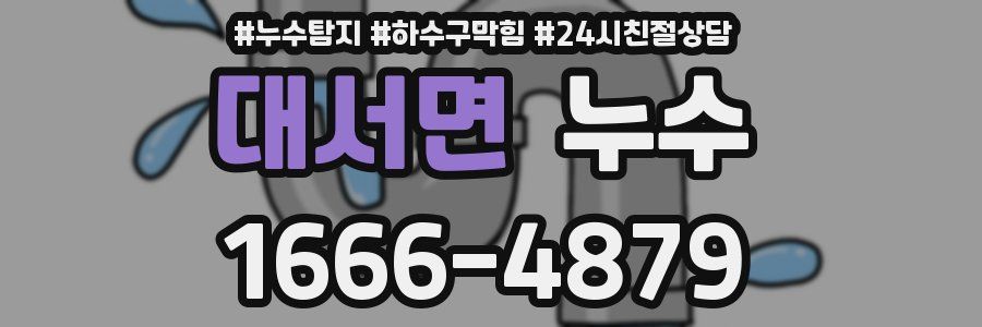 대서면 누수