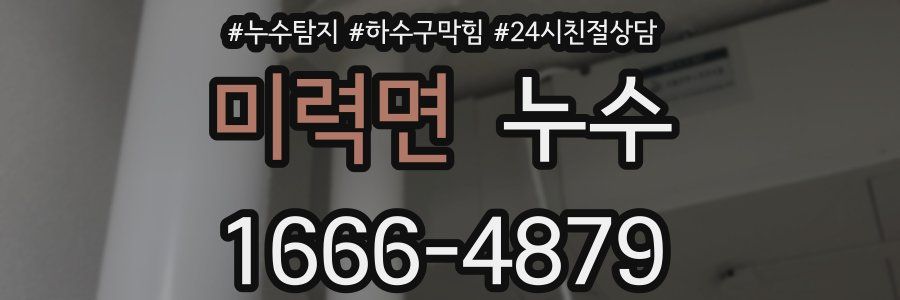 미력면 누수