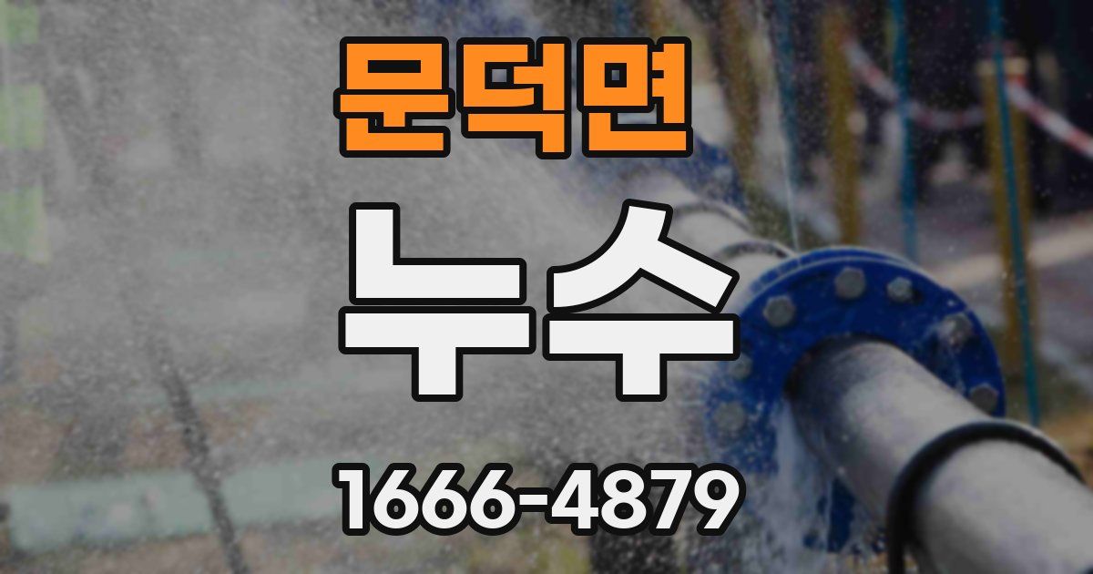 문덕면 누수
