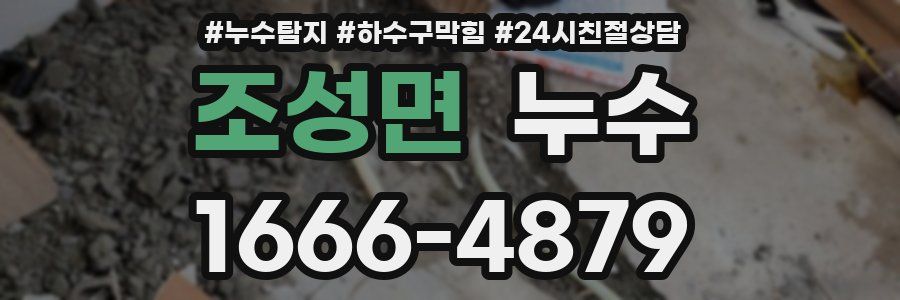 조성면 누수