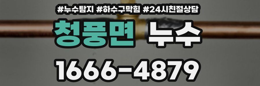 청풍면 누수