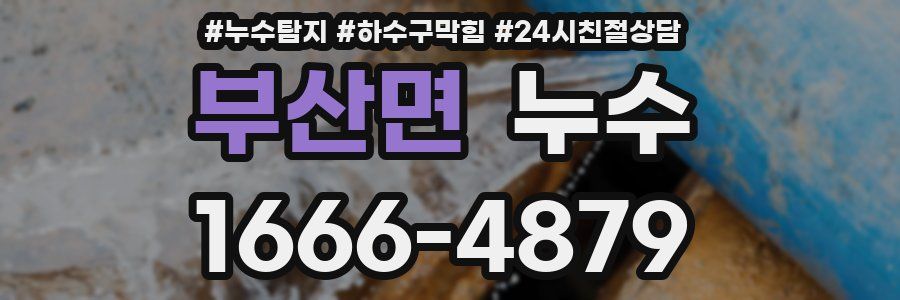 부산면 누수