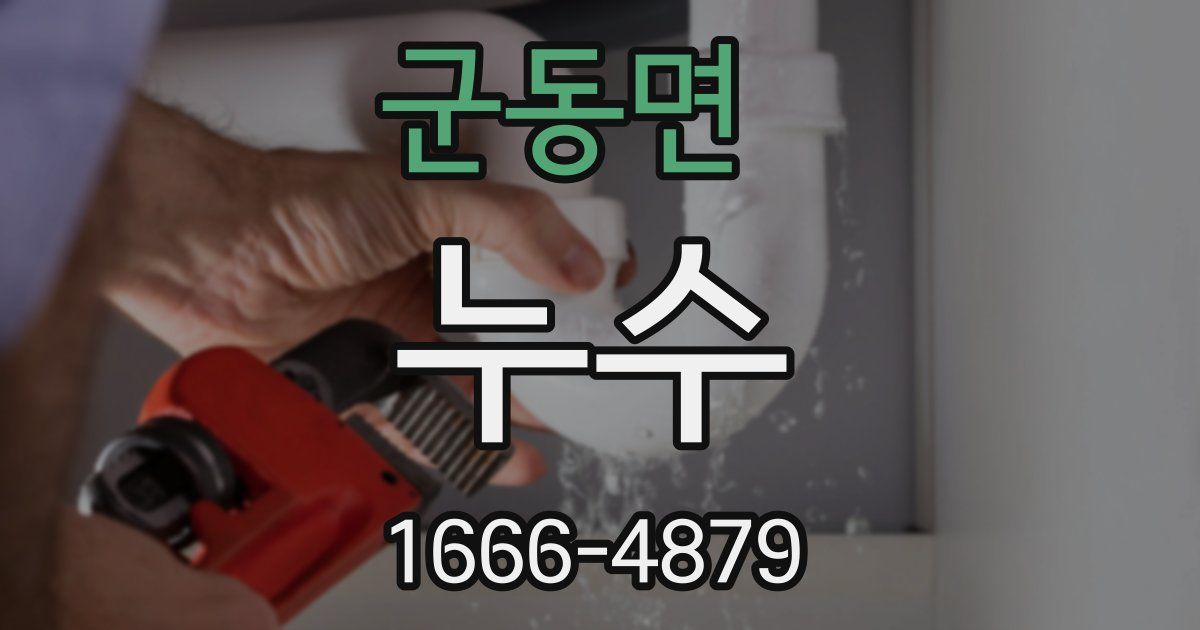 군동면 누수